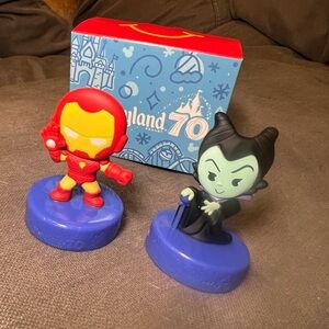 McDonald’s Disneyland 70th Toy Happy Meal Iron Man and Maleficent Kids Toy Set